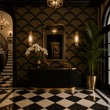 Load image into Gallery viewer, Belgrade Road Moody Art-Deco Peel and Stick and Traditional Wallpaper