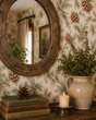 Load image into Gallery viewer, Asher Autumn Fall Woodland Pine Cones Peel and Stick and Traditional Wallpaper