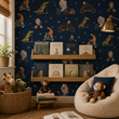Load image into Gallery viewer, Bradley Boulevard Cute Animal Peel and Stick and Traditional Wallpaper