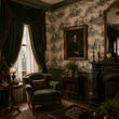 Load image into Gallery viewer, Alfred Mews Victorian Toile Peel and Stick and Traditional Wallpaper