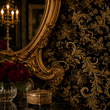 Load image into Gallery viewer, Winslow Close Elegant Moody Ornate Victorian Peel and Stick and Traditional Wallpaper
