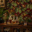Load image into Gallery viewer, Brittanic Highwalk Dark Tropical Botanical Peel and Stick and Traditional Wallpaper
