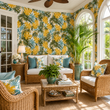 Load image into Gallery viewer, Audley Grove Vintage Tropical Peel and Stick and Traditional Wallpaper