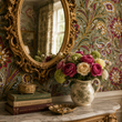 Load image into Gallery viewer, Dimson Crescent Victorian Floral Peel and Stick and Traditional Wallpaper