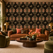 Load image into Gallery viewer, Warwick Gardens Moody Victorian Dragonfly Peel and Stick and Traditional Wallpaper