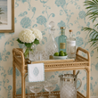 Load image into Gallery viewer, Shelby Lane Blue Floral Peel and Stick and Traditional Wallpaper