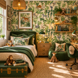 Load image into Gallery viewer, Khoto Tropical Jungle Animals Peel and Stick and Traditional Wallpaper