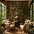Load image into Gallery viewer, Brittanic Highwalk Dark Tropical Botanical Peel and Stick and Traditional Wallpaper