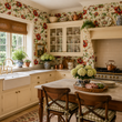 Load image into Gallery viewer, Roseland Close Red Floral Peel and Stick and Traditional Wallpaper