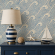 Load image into Gallery viewer, Doric Way Beach Waves Nautical Peel and Stick and Traditional Wallpaper