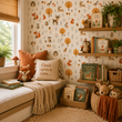 Load image into Gallery viewer, Mathew Road Woodland Animals Peel and Stick and Traditional Wallpaper