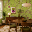 Load image into Gallery viewer, Julius Mid-Century Modern Retro Geometric Peel and Stick and Traditional Wallpaper