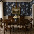 Load image into Gallery viewer, Jennifer Blue Floral Cottage Peel and Stick and Traditional Wallpaper