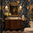 Load image into Gallery viewer, Pippit Drive Dark Floral Peel and Stick and Traditional Wallpaper