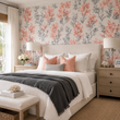 Load image into Gallery viewer, Coral Cove Botanical Tropical Watercolor Peel and Stick and Traditional Wallpaper