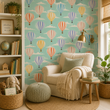 Load image into Gallery viewer, Wells Rise Way Hot Air Balloon Peel and Stick and Traditional Wallpaper