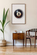 Load image into Gallery viewer, 8 Ball Black and White Wall Art Print