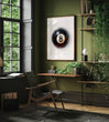 Load image into Gallery viewer, 8 Ball Black and White Wall Art Print