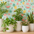 Load image into Gallery viewer, Summerfield Lane Tropical Fruit Peel and Stick and Traditional Wallpaper