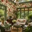 Load image into Gallery viewer, Roseland Close Red Floral Peel and Stick and Traditional Wallpaper