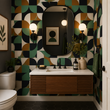 Load image into Gallery viewer, Plough Place Mid-Century Modern Peel and Stick and Traditional Wallpaper