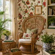 Load image into Gallery viewer, Roseland Close Red Floral Peel and Stick and Traditional Wallpaper