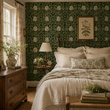 Load image into Gallery viewer, The Ambury Victorian Art Nouveau Floral Peel and Stick and Traditional Wallpaper