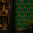 Load image into Gallery viewer, Arla Victorian Peacock Pattern Peel and Stick and Traditional Wallpaper