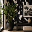 Load image into Gallery viewer, Biscoe Grove Tropical Palm Peel and Stick and Traditional Wallpaper