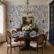 Load image into Gallery viewer, Abberely Mews Victorian Blue Toile Peel and Stick and Traditional Wallpaper