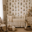 Load image into Gallery viewer, Woodland Critters Vintage Fairytale Forest Animals Peel and Stick and Traditional Wallpaper