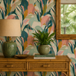 Load image into Gallery viewer, Avalon Pastel Tropical Leaves Peel and Stick and Traditional Wallpaper