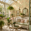 Load image into Gallery viewer, Victorian Botanical Iris Floral Peel and Stick and Traditional Wallpaper
