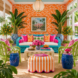 Load image into Gallery viewer, Tessa Place Retro Floral Peel and Stick and Traditional Wallpaper