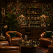 Load image into Gallery viewer, Brittanic Highwalk Dark Tropical Botanical Peel and Stick and Traditional Wallpaper