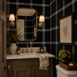 Load image into Gallery viewer, Callaby Terrace Black and White Plaid Peel and Stick and Traditional Wallpaper