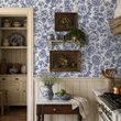 Load image into Gallery viewer, Three Quays Walk Vintage Floral Peel and Stick and Traditional Wallpaper