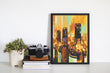 Load image into Gallery viewer, Abstract Wine Bottles Painting Wall Art Print