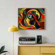 Load image into Gallery viewer, Colorful Abstract Woman's Profile Wall Art Print