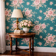 Load image into Gallery viewer, Ingram Cottage Victorian Roses Peel and Stick and Traditional Wallpaper