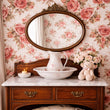 Load image into Gallery viewer, Aaliyah Avenue Pink Roses Peel and Stick and Traditional Wallpaper