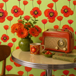 Load image into Gallery viewer, Maisy Bold Vintage Bold Retro Floral Peel and Stick and Traditional Wallpaper