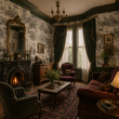Load image into Gallery viewer, Alfred Mews Victorian Toile Peel and Stick and Traditional Wallpaper