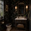 Load image into Gallery viewer, Primrose Hill Dark and Moody Vintage Floral Peel and Stick and Traditional Wallpaper