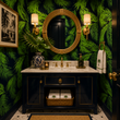 Load image into Gallery viewer, Polquhap Grove Tropical Palms Peel and Stick and Traditional Wallpaper