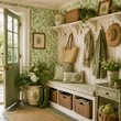 Load image into Gallery viewer, Sermon Lane Green Tile Peel and Stick and Traditional Wallpaper