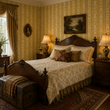 Load image into Gallery viewer, Klarice Victorian Gold Baroque Stripe Peel and Stick and Traditional Wallpaper