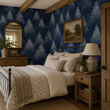 Load image into Gallery viewer, Aspen Snowy Winter Night Woodland Tree Peel and Stick and Traditional Wallpaper
