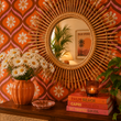 Load image into Gallery viewer, Bernadete Boulevard Orange Retro Peel and Stick and Traditional Wallpaper