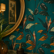 Load image into Gallery viewer, Drapers Gardens Blue Tropical Peel and Stick and Traditional Wallpaper
